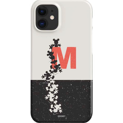 Disney Mickey Mouse Stacked Silhouette Split iPhone 12 Mini Lite Case