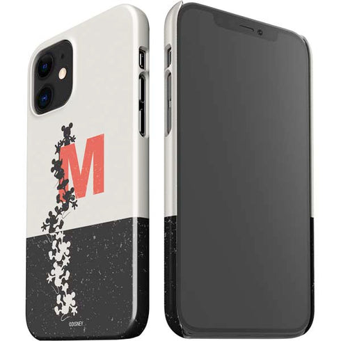 Disney Mickey Mouse Stacked Silhouette Split iPhone 12 Mini Lite Case