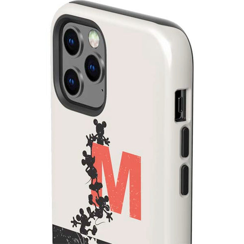 Disney Mickey Mouse Stacked Silhouette Split iPhone 12 Pro Max Impact Case