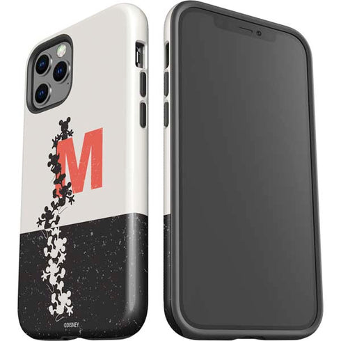 Disney Mickey Mouse Stacked Silhouette Split iPhone 12 Pro Max Impact Case