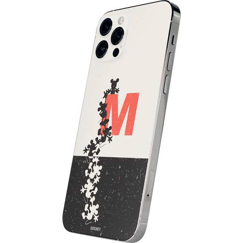 Disney Mickey Mouse Stacked Silhouette Split iPhone 12 Pro Max Skin