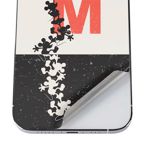 Disney Mickey Mouse Stacked Silhouette Split iPhone 12 Pro Skin