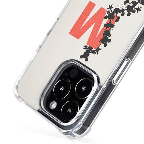 Disney Mickey Mouse Stacked Silhouette Split iPhone 13 Pro MagSafe Case