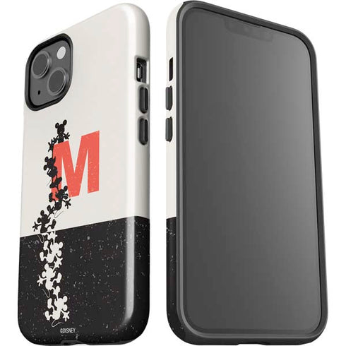 Disney Mickey Mouse Stacked Silhouette Split iPhone 14 Plus Impact Case