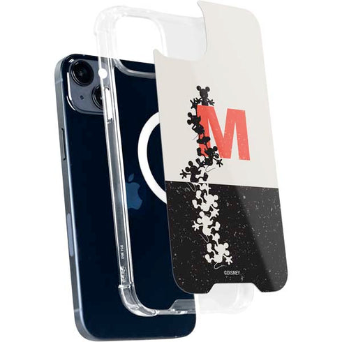 Disney Mickey Mouse Stacked Silhouette Split iPhone 15 Plus MagSafe Case