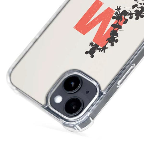 Disney Mickey Mouse Stacked Silhouette Split iPhone 15 Plus MagSafe Case