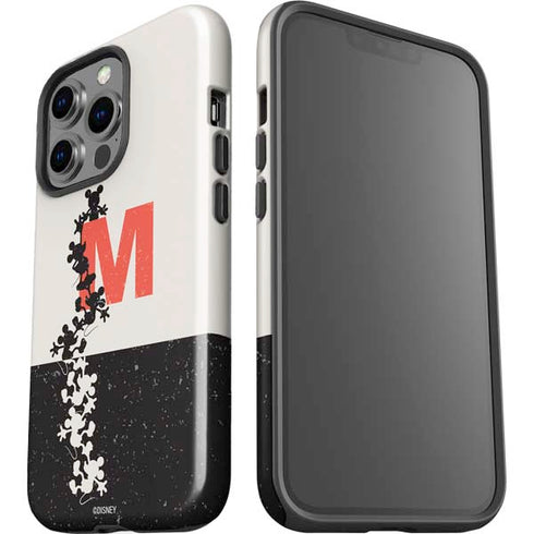 Disney Mickey Mouse Stacked Silhouette Split iPhone 15 Pro Impact Case