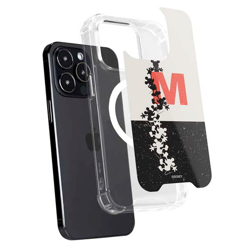 Disney Mickey Mouse Stacked Silhouette Split iPhone 14 Pro Max MagSafe Case