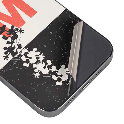 Disney Mickey Mouse Stacked Silhouette Split iPhone 14 Pro Skin