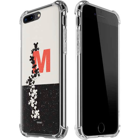Disney Mickey Mouse Stacked Silhouette Split iPhone 7/8 Plus Clear Case