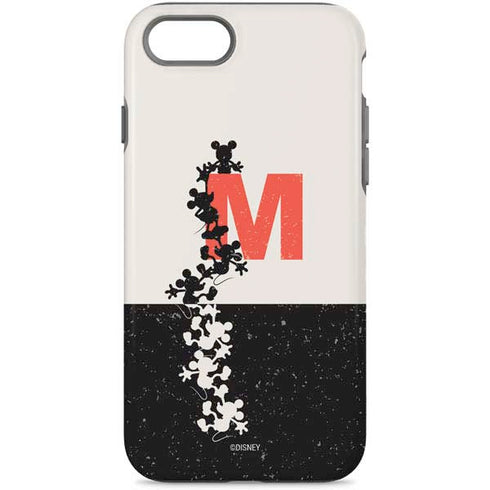 Disney Mickey Mouse Stacked Silhouette Split iPhone 8 Pro Case