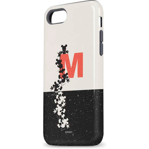 Disney Mickey Mouse Stacked Silhouette Split iPhone 8 Pro Case