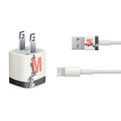 Disney Mickey Mouse Stacked Silhouette Split iPhone Charger (5W USB) Skin