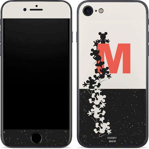 Disney Mickey Mouse Stacked Silhouette Split iPhone SE (2nd & 3rd Gen) Skin