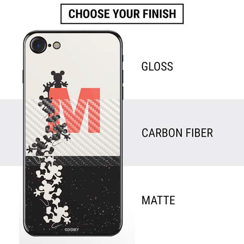 Disney Mickey Mouse Stacked Silhouette Split iPhone SE (2nd & 3rd Gen) Skin