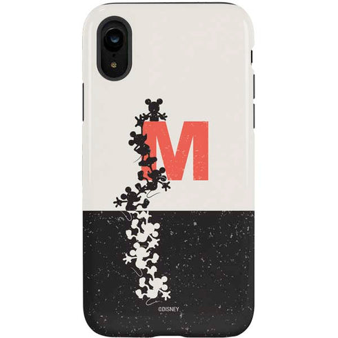 Disney Mickey Mouse Stacked Silhouette Split iPhone XR Pro Case