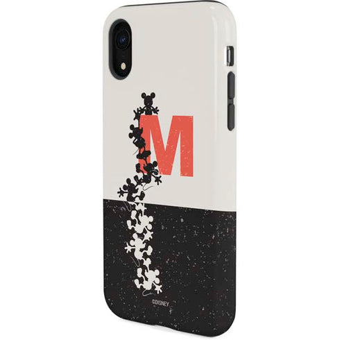 Disney Mickey Mouse Stacked Silhouette Split iPhone XR Pro Case