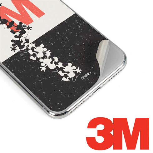 Disney Mickey Mouse Stacked Silhouette Split iPhone XS Max Skin