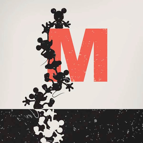 Disney Mickey Mouse Stacked Silhouette Split iPhone XS Skin