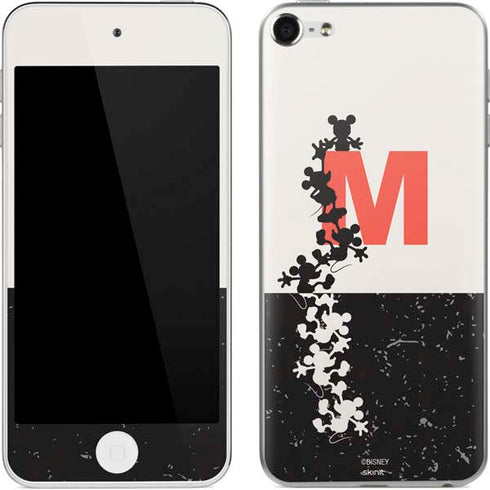 Disney Mickey Mouse Stacked Silhouette Split Apple iPod Skin