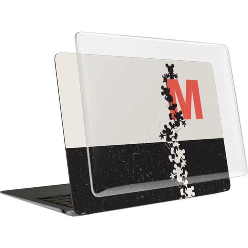 Disney Mickey Mouse Stacked Silhouette Split MacBook Air 13in M1 (2021) Case plus Skin