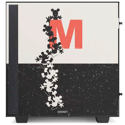 Disney Mickey Mouse Stacked Silhouette Split NZXT H510 Compact ATX Mid-Tower Case Skin