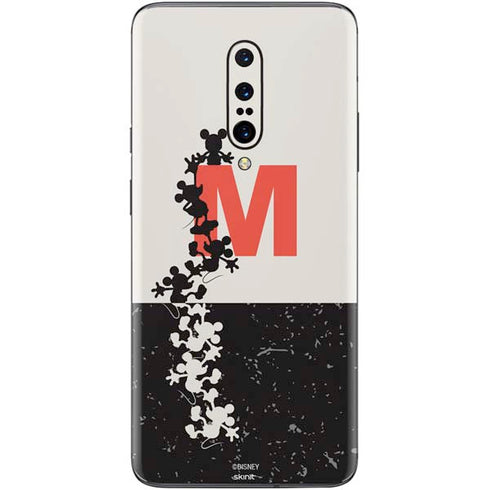 Disney Mickey Mouse Stacked Silhouette Split OnePlus 7 Pro Skin
