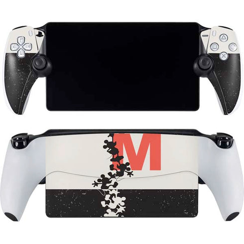 Disney Mickey Mouse Stacked Silhouette Split PlayStation Portal Remote Player Skin