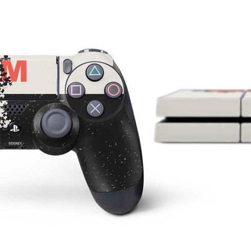 Disney Mickey Mouse Stacked Silhouette Split PS4 Console and Controller Bundle Skin