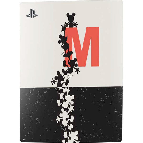 Disney Mickey Mouse Stacked Silhouette Split PS5 Digital Edition Console Skin