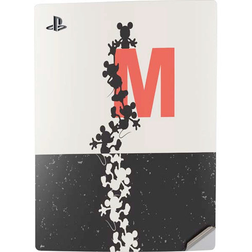 Disney Mickey Mouse Stacked Silhouette Split PS5 Digital Edition Console Skin