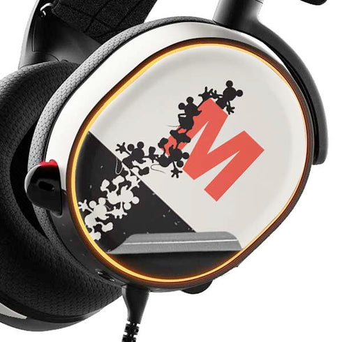 Disney Mickey Mouse Stacked Silhouette Split SteelSeries Arctis 3 Skin