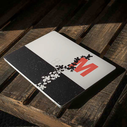 Disney Mickey Mouse Stacked Silhouette Split Surface Laptop 3 13.5in Skin