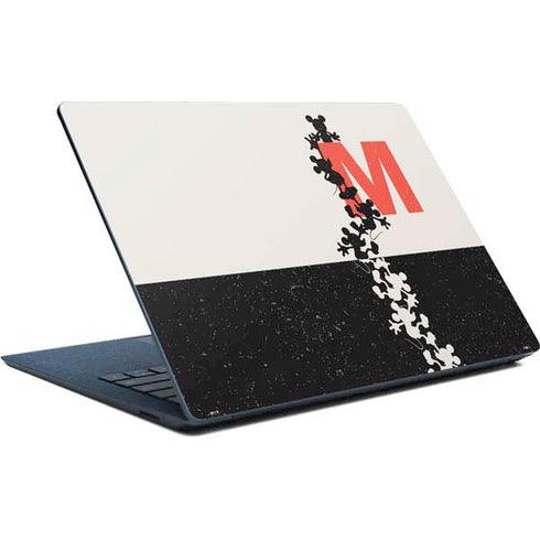 Disney Mickey Mouse Stacked Silhouette Split Surface Laptop Skin