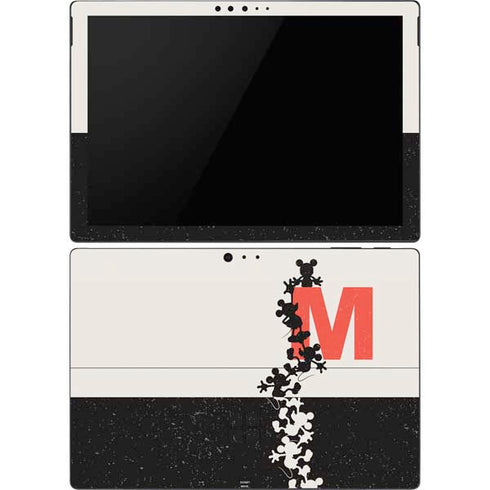 Disney Mickey Mouse Stacked Silhouette Split Surface Pro 6 Skin