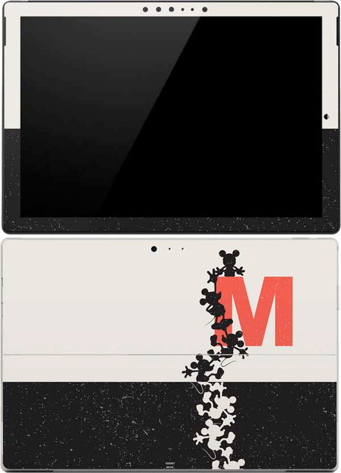 Disney Mickey Mouse Stacked Silhouette Split Surface Pro (2017) Skin