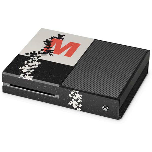 Disney Mickey Mouse Stacked Silhouette Split Xbox One Console Skin