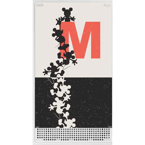 Disney Mickey Mouse Stacked Silhouette Split Xbox Series S Skins