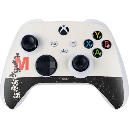 Disney Mickey Mouse Stacked Silhouette Split Xbox Series S Controller Skin