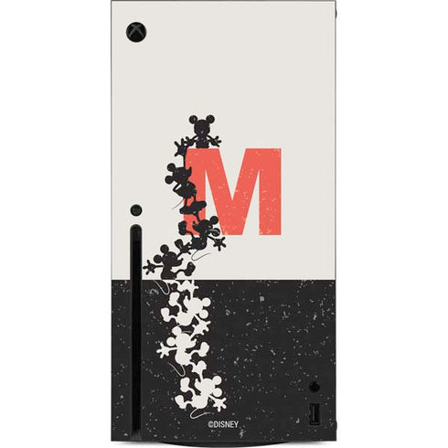 Disney Mickey Mouse Stacked Silhouette Split Xbox Series X Console Skin