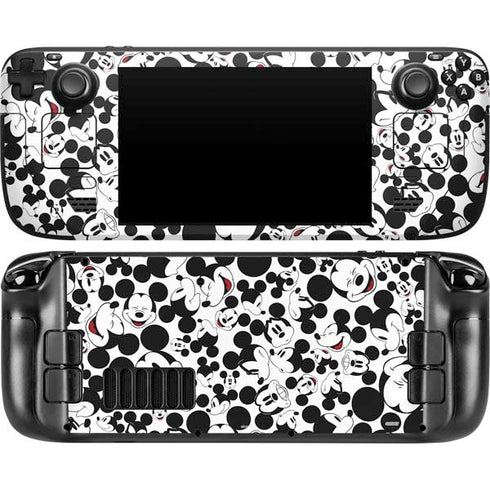 Disney Mickey Mouse Face Pattern Steam Deck Handheld Gaming Computer Skin