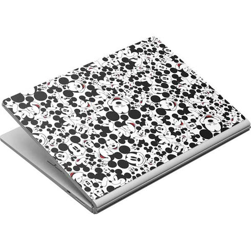 Disney Mickey Mouse Face Pattern Surface Book Skin