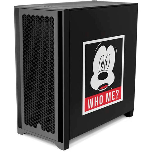 Disney Mickey Mouse Who Me Corsair 4000D Tempered Glass Mid-Tower ATX Case Skin
