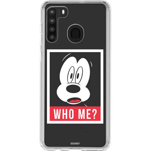 Disney Mickey Mouse Who Me Galaxy A21 Clear Case