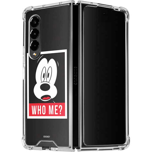 Disney Mickey Mouse Who Me Galaxy Z Fold4 5G Clear Case