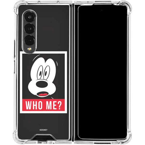 Disney Mickey Mouse Who Me Galaxy Z Fold4 5G Clear Case