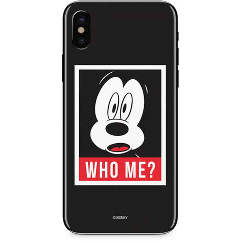 Disney Mickey Mouse Who Me iPhone XS Skin