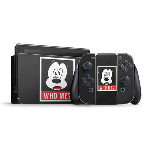 Disney Mickey Mouse Who Me Nintendo Switch Bundle Skin