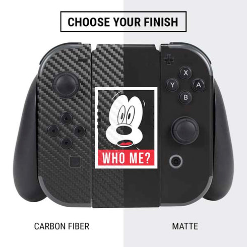 Disney Mickey Mouse Who Me Nintendo Switch Bundle Skin