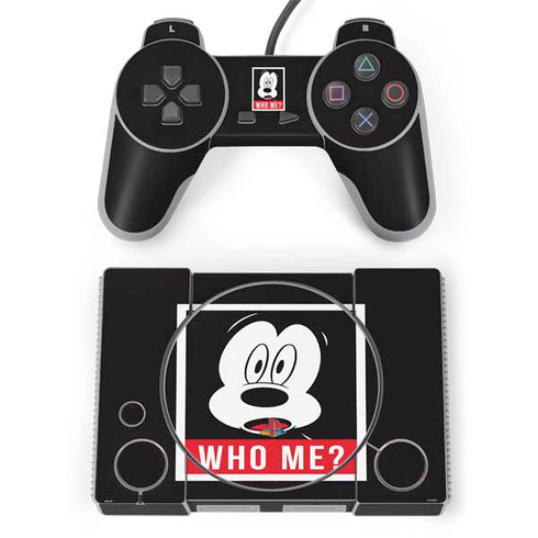 Disney Mickey Mouse Who Me PlayStation Classic Bundle Skin